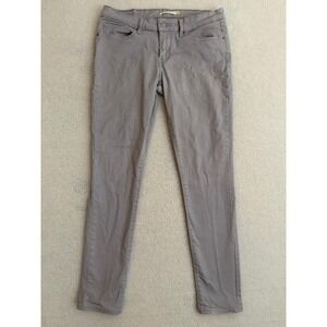 Levis 711 Skinny Jeans Womens 30 Gray Mid Rise Slim Stretch Pants 18881-0035